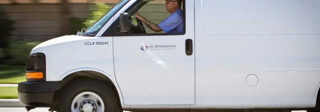 KIC Refrigeration service vehicle serving Rotterdam area